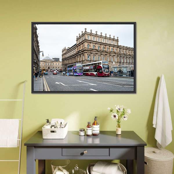 Edinburgh City View Scotland Canvas Wall Art-3 Horizontal-Gallery Wrap-25" x 16"-Tiaracle