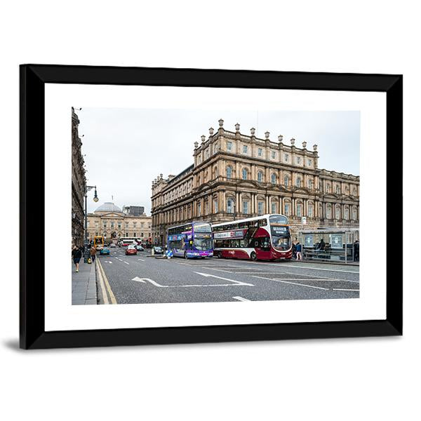 Edinburgh City View Scotland Canvas Wall Art-3 Horizontal-Gallery Wrap-25" x 16"-Tiaracle