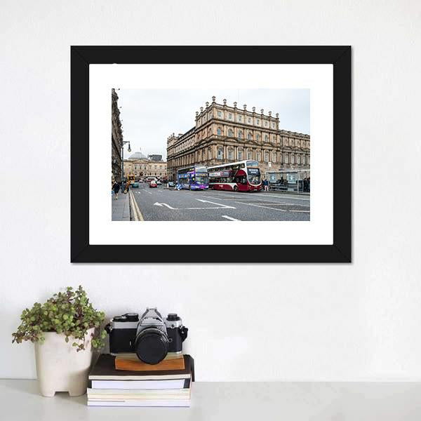 Edinburgh City View Scotland Canvas Wall Art-3 Horizontal-Gallery Wrap-25" x 16"-Tiaracle