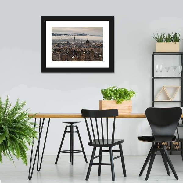 Edinburgh Cityscape Canvas Wall Art-3 Horizontal-Gallery Wrap-25" x 16"-Tiaracle