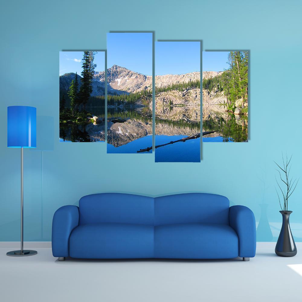 Edna Lake Canvas Wall Art-4 Pop-Gallery Wrap-50" x 32"-Tiaracle