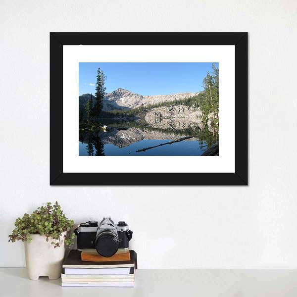 Edna Lake Canvas Wall Art-3 Horizontal-Gallery Wrap-25" x 16"-Tiaracle