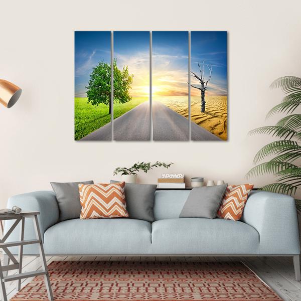 Effect Of Global Warming Canvas Wall Art-4 Horizontal-Gallery Wrap-34" x 24"-Tiaracle