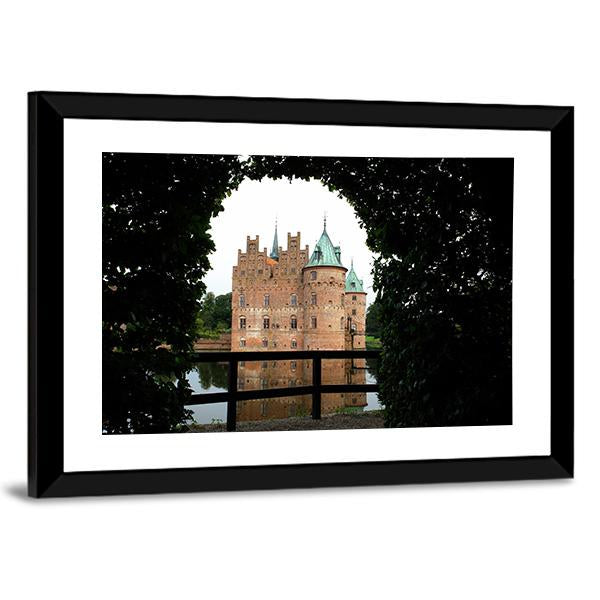 Egeskov Castle Denmark Canvas Wall Art-5 Horizontal-Gallery Wrap-22" x 12"-Tiaracle