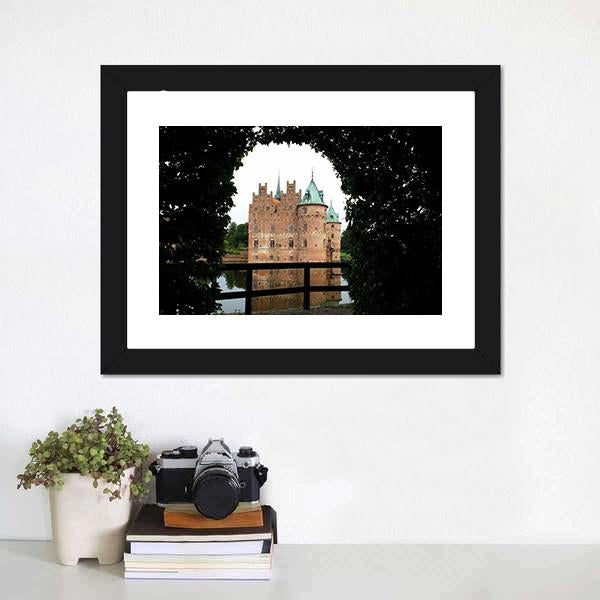 Egeskov Castle Denmark Canvas Wall Art-5 Horizontal-Gallery Wrap-22" x 12"-Tiaracle