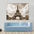 Eiffel Tower Under Clouds Canvas Wall Art-1 Piece-Gallery Wrap-36" x 24"-Tiaracle