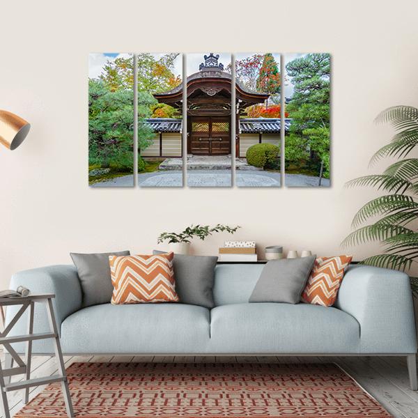 Eikando Zenrin-ji Temple Canvas Wall Art-5 Horizontal-Gallery Wrap-22" x 12"-Tiaracle