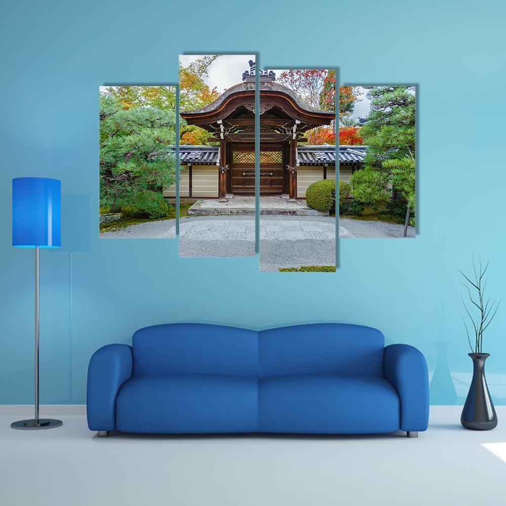 Eikando Zenrin-ji Temple Canvas Wall Art-4 Pop-Gallery Wrap-50" x 32"-Tiaracle