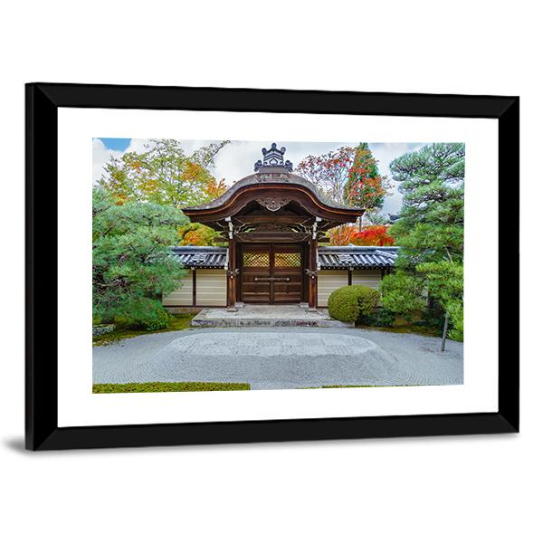 Eikando Zenrin-ji Temple Canvas Wall Art-3 Horizontal-Gallery Wrap-25" x 16"-Tiaracle