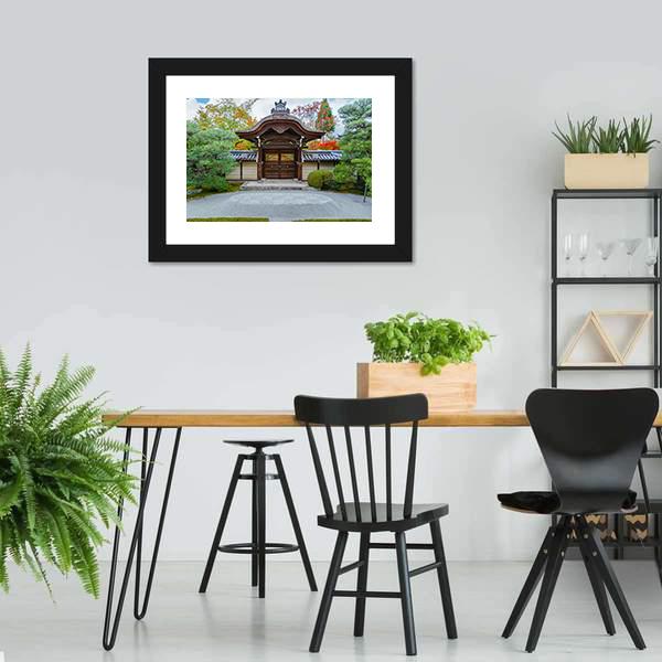 Eikando Zenrin-ji Temple Canvas Wall Art-3 Horizontal-Gallery Wrap-25" x 16"-Tiaracle
