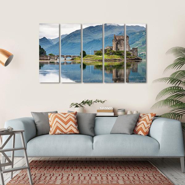Eilean Donan Castle Canvas Wall Art-5 Horizontal-Gallery Wrap-22" x 12"-Tiaracle