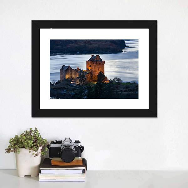 Eilean Donan Castle Scotland Panoramic Canvas Wall Art-1 Piece-36" x 12"-Tiaracle