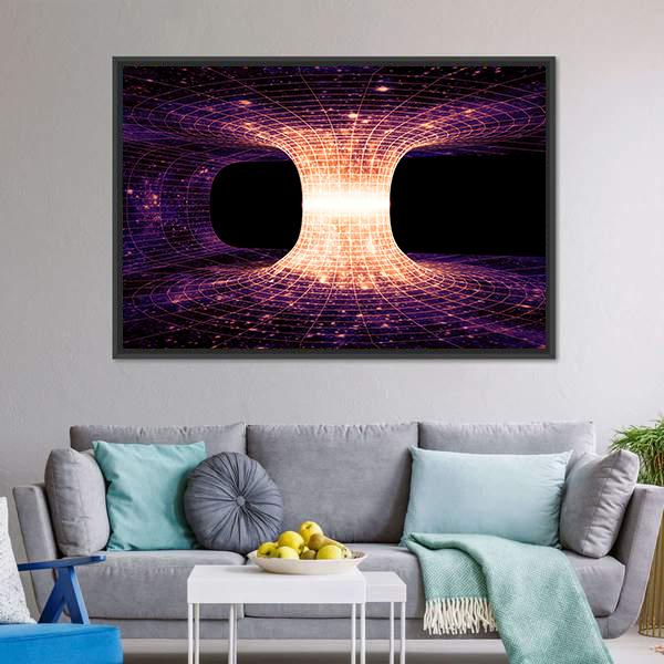 Einstein-Rosen Bridge Canvas Wall Art-5 Horizontal-Gallery Wrap-22" x 12"-Tiaracle