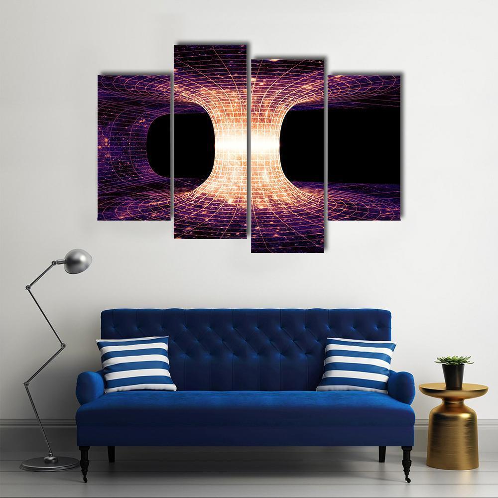 Einstein-Rosen Bridge Canvas Wall Art-4 Pop-Gallery Wrap-50" x 32"-Tiaracle