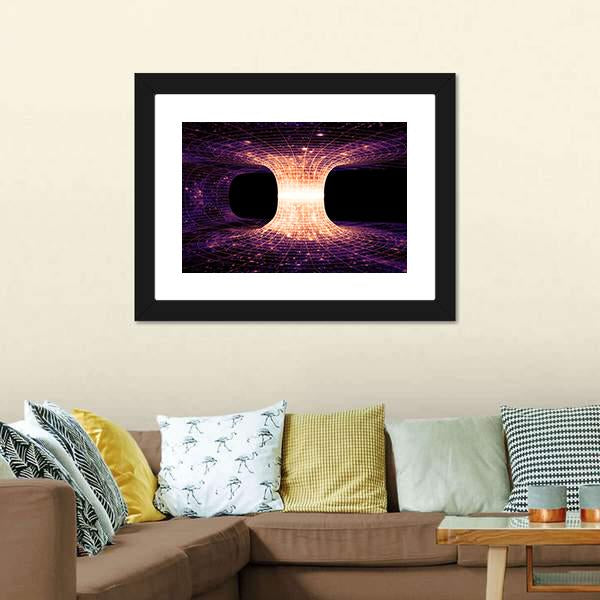 Einstein-Rosen Bridge Canvas Wall Art-1 Piece-Framed Print-20" x 16"-Tiaracle