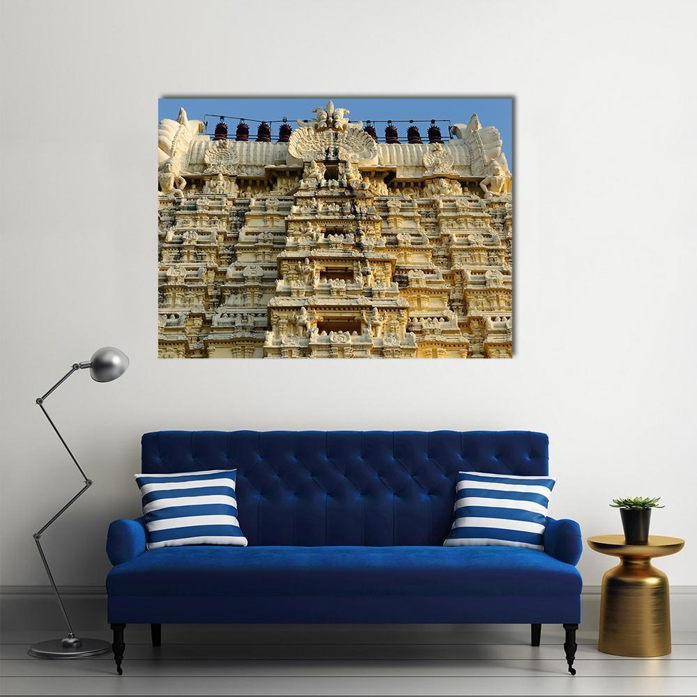Ekambareswarar Temple Canvas Wall Art-5 Horizontal-Gallery Wrap-22" x 12"-Tiaracle