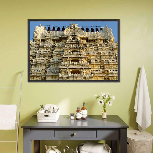Ekambareswarar Temple Canvas Wall Art-5 Horizontal-Gallery Wrap-22" x 12"-Tiaracle