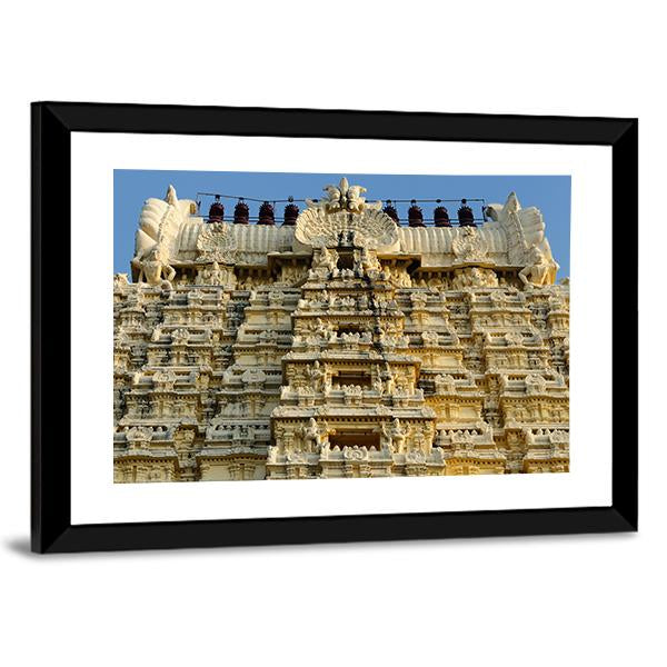 Ekambareswarar Temple Canvas Wall Art-5 Horizontal-Gallery Wrap-22" x 12"-Tiaracle