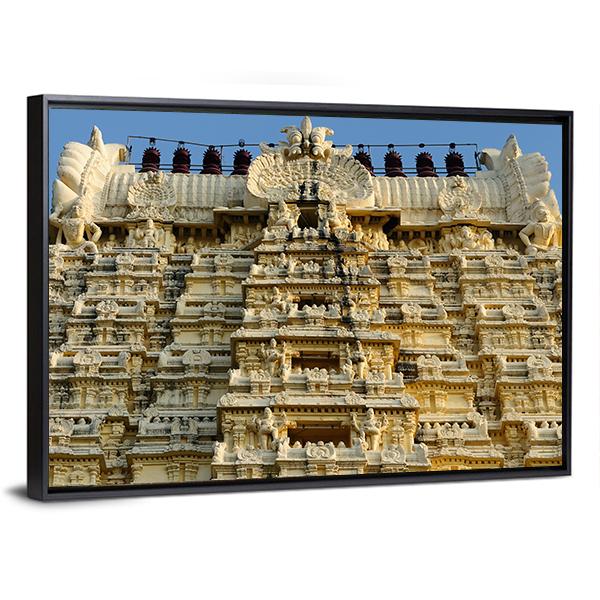 Ekambareswarar Temple Canvas Wall Art-5 Horizontal-Gallery Wrap-22" x 12"-Tiaracle