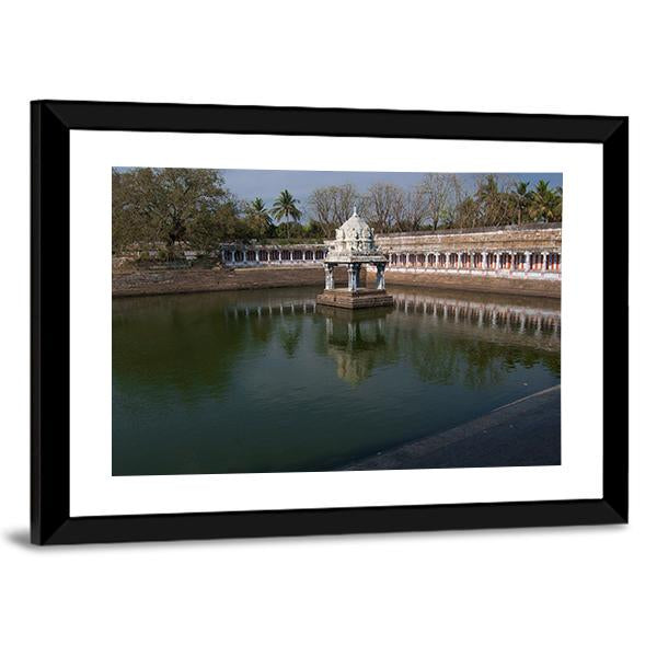 Ekambareswarar Temple Kanchipuram Canvas Wall Art-5 Horizontal-Gallery Wrap-22" x 12"-Tiaracle