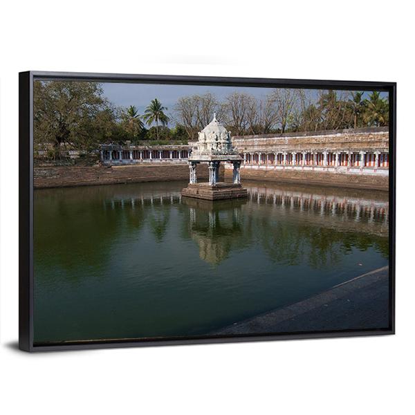 Ekambareswarar Temple Kanchipuram Canvas Wall Art-3 Horizontal-Gallery Wrap-25" x 16"-Tiaracle
