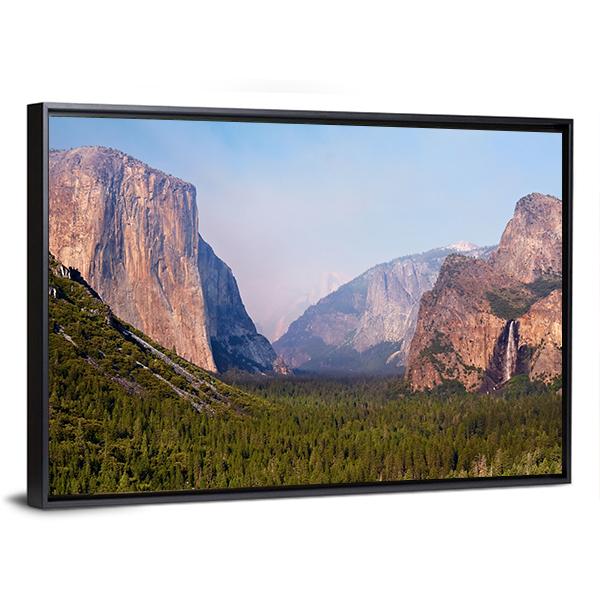 El Capitan Yosemite Valley Canvas Wall Art-3 Horizontal-Gallery Wrap-25" x 16"-Tiaracle