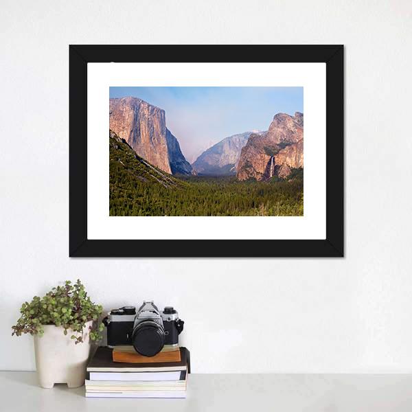 El Capitan Yosemite Valley Canvas Wall Art-3 Horizontal-Gallery Wrap-25" x 16"-Tiaracle