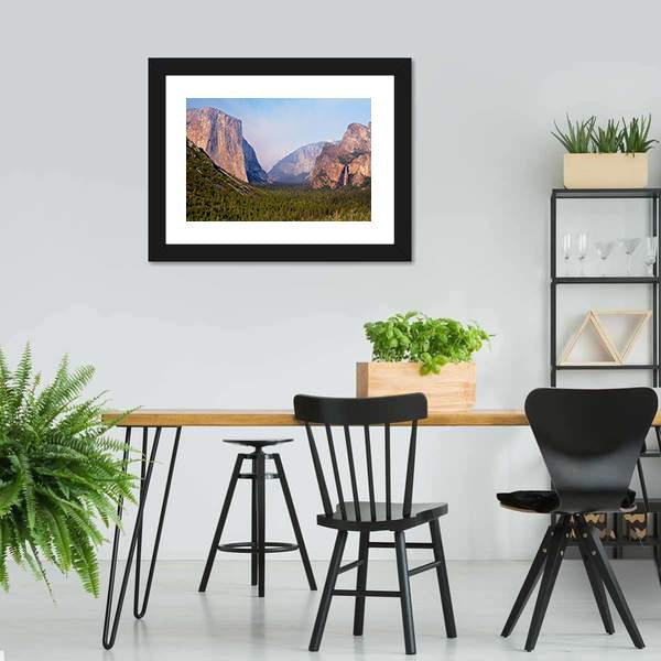 El Capitan Yosemite Valley Canvas Wall Art-3 Horizontal-Gallery Wrap-25" x 16"-Tiaracle