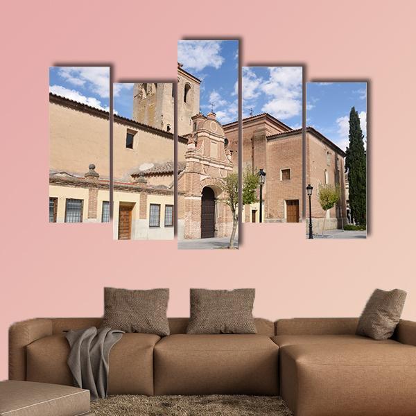 El Salvador Church Spain Canvas Wall Art-5 Pop-Gallery Wrap-47" x 32"-Tiaracle