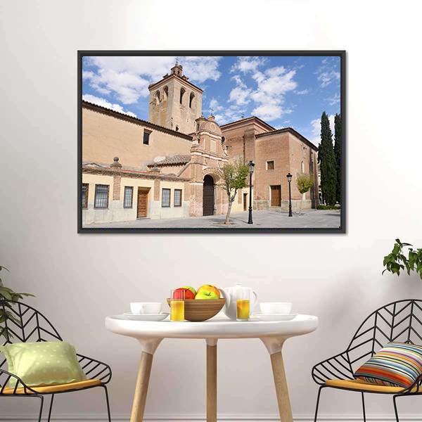 El Salvador Church Spain Canvas Wall Art-1 Piece-Floating Frame-24" x 16"-Tiaracle