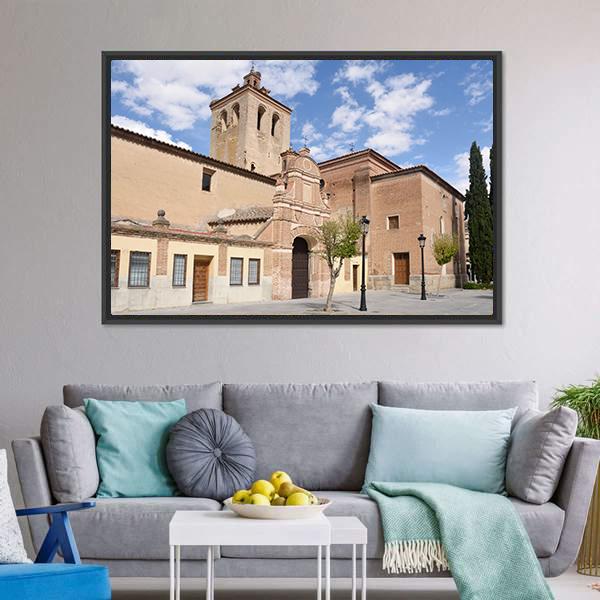 El Salvador Church Spain Canvas Wall Art-3 Horizontal-Gallery Wrap-25" x 16"-Tiaracle