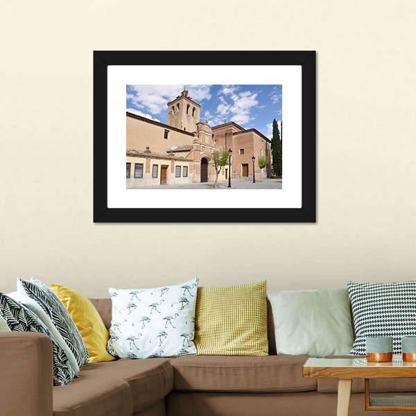 El Salvador Church Spain Canvas Wall Art-1 Piece-Framed Print-20" x 16"-Tiaracle