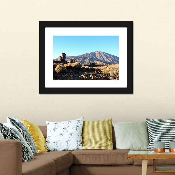 El Teide National Park Canvas Wall Art-1 Piece-Framed Print-20" x 16"-Tiaracle