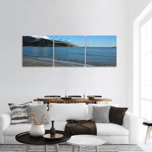 Elba Island Italy Panoramic Canvas Wall Art-3 Piece-25" x 08"-Tiaracle