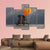 Elephant & Dog Holding Heart Shaped Balloon Canvas Wall Art-4 Pop-Gallery Wrap-50" x 32"-Tiaracle
