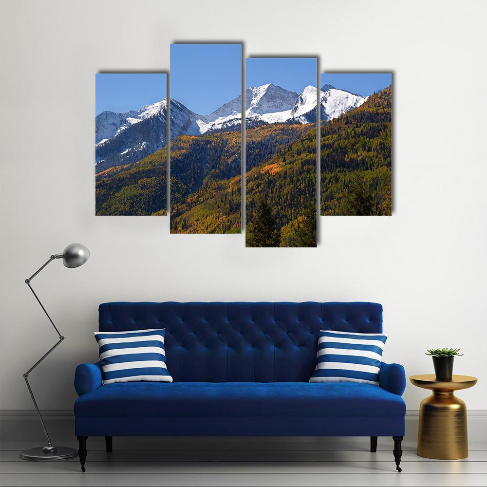 Elk Mountains Colorado Canvas Wall Art-4 Pop-Gallery Wrap-50" x 32"-Tiaracle