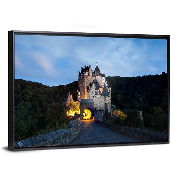 Eltz Castle Germany Canvas Wall Art-3 Horizontal-Gallery Wrap-25" x 16"-Tiaracle