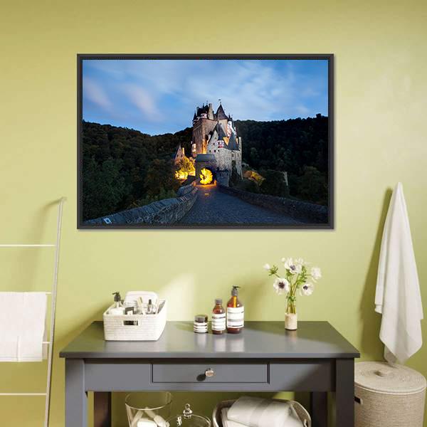 Eltz Castle Germany Canvas Wall Art-3 Horizontal-Gallery Wrap-25" x 16"-Tiaracle