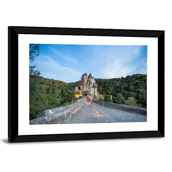 Eltz Castle In Germany Panoramic Canvas Wall Art-1 Piece-36" x 12"-Tiaracle