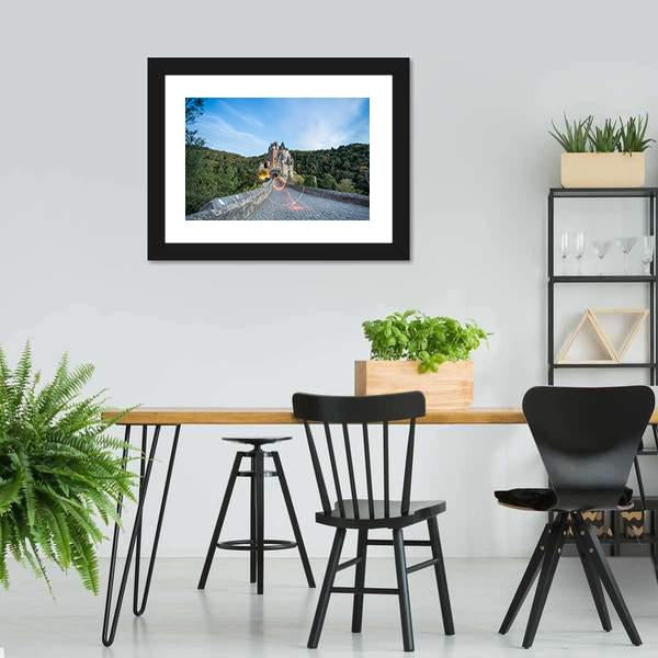Eltz Castle In Germany Panoramic Canvas Wall Art-1 Piece-36" x 12"-Tiaracle