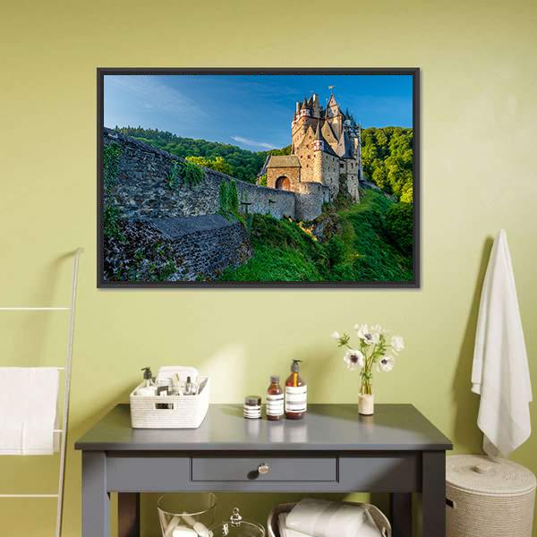 Eltz Castle In Rhineland Canvas Wall Art-3 Horizontal-Gallery Wrap-25" x 16"-Tiaracle