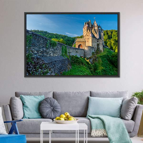 Eltz Castle In Rhineland Canvas Wall Art-3 Horizontal-Gallery Wrap-25" x 16"-Tiaracle