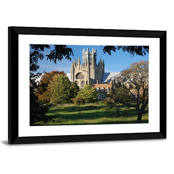 Ely Cathedral Cambridgeshire Canvas Wall Art-5 Horizontal-Gallery Wrap-22" x 12"-Tiaracle