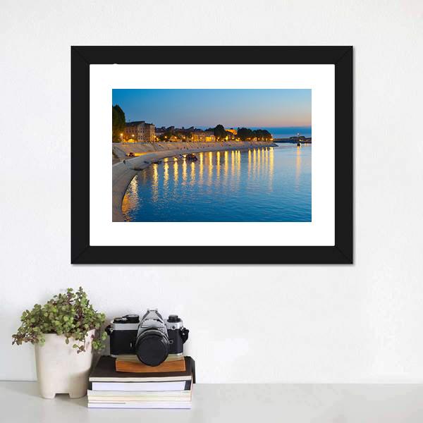 Embankment Of Arles Canvas Wall Art-5 Horizontal-Gallery Wrap-22" x 12"-Tiaracle