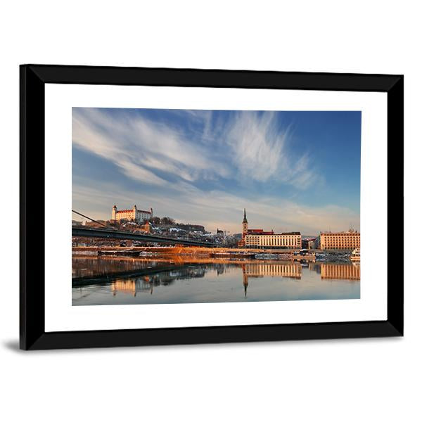 Embankment Of Danube Valley Canvas Wall Art-3 Horizontal-Gallery Wrap-25" x 16"-Tiaracle