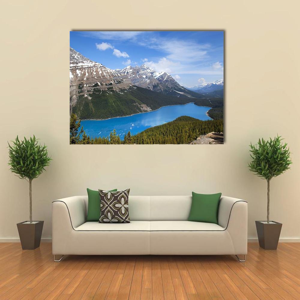 Emerald Lake Alberta Canvas Wall Art-4 Horizontal-Gallery Wrap-34" x 24"-Tiaracle