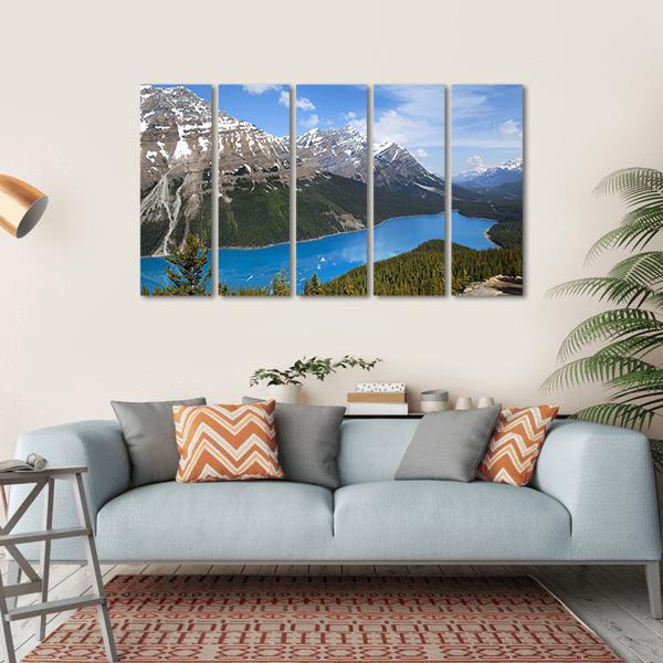 Emerald Lake Alberta Canvas Wall Art-5 Horizontal-Gallery Wrap-22" x 12"-Tiaracle
