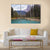 Emerald Lake With Trees Canvas Wall Art-5 Pop-Gallery Wrap-47" x 32"-Tiaracle