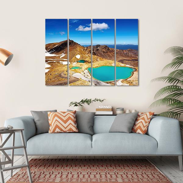 Tongariro National Park Canvas Wall Art-4 Horizontal-Gallery Wrap-34" x 24"-Tiaracle