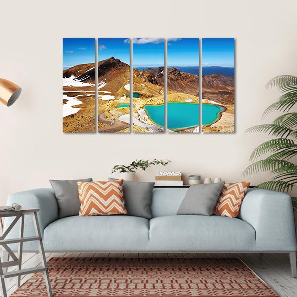 Tongariro National Park Canvas Wall Art-5 Horizontal-Gallery Wrap-22" x 12"-Tiaracle